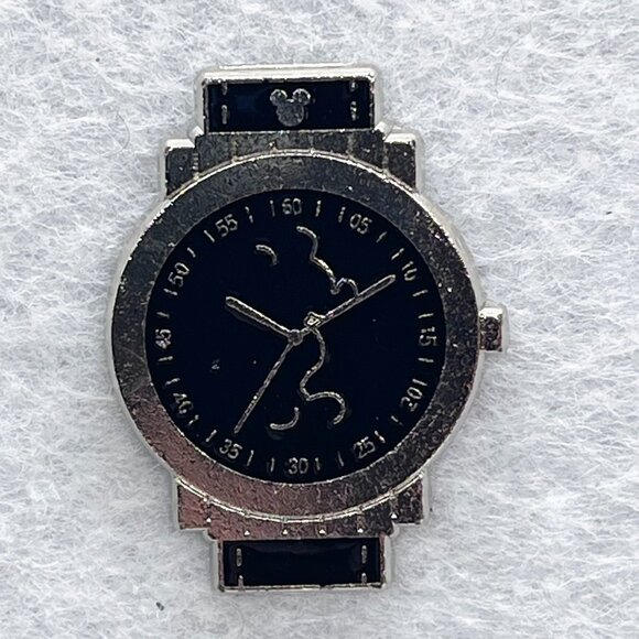 🔮‎ 5/$25 Disney Hidden Mickey 2019 Watches Mickey Silhouette Pin - Picture 1 of 2